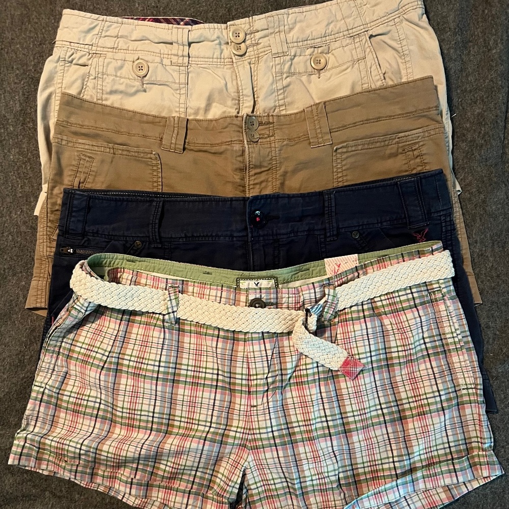 American Eagle Shorts (4) Size 14, one NWT